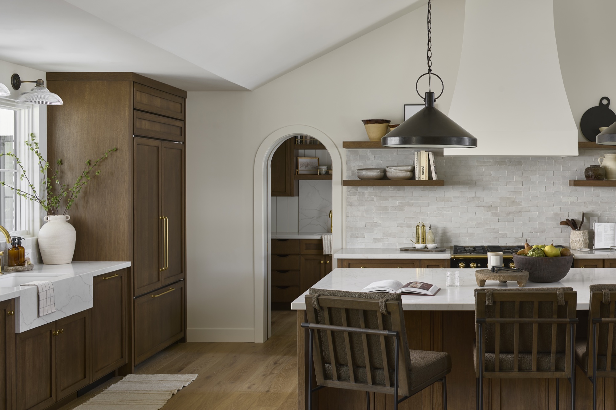 Kitchen cabinetry detail at Paisano Circle